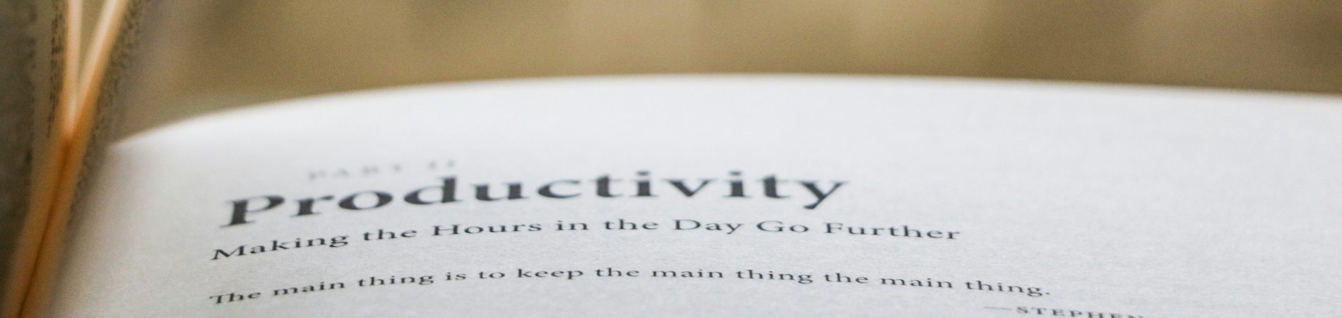 Some easy productivity hacks